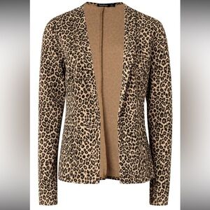 Boohoo Leopard Print Blazer
